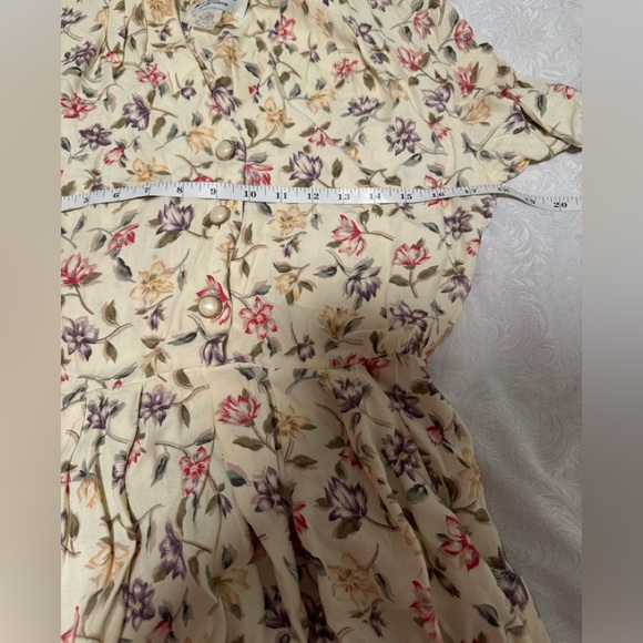 Vintage R.J. Stevens Floral Dress Old Money Cottage Core Grandma Women Sz 8 P - Picture 10 of 12
